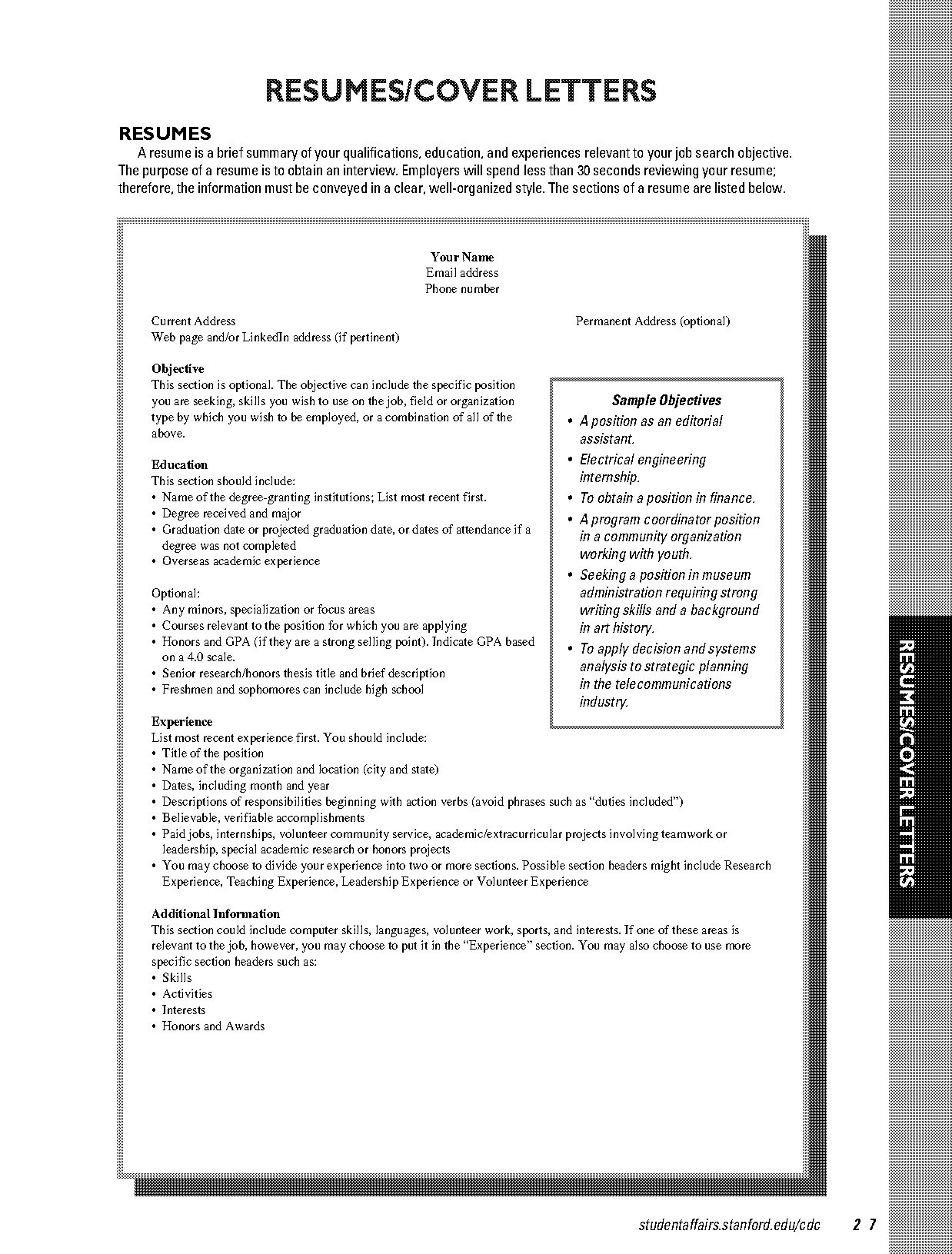 business analyst intern resume example